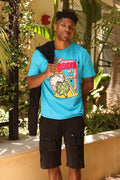 F162 Frost Gone of Da Zaza Tee - Cyan