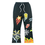B4525 - Makobi KIDS Graffiti Stacked Fleece Set - Black