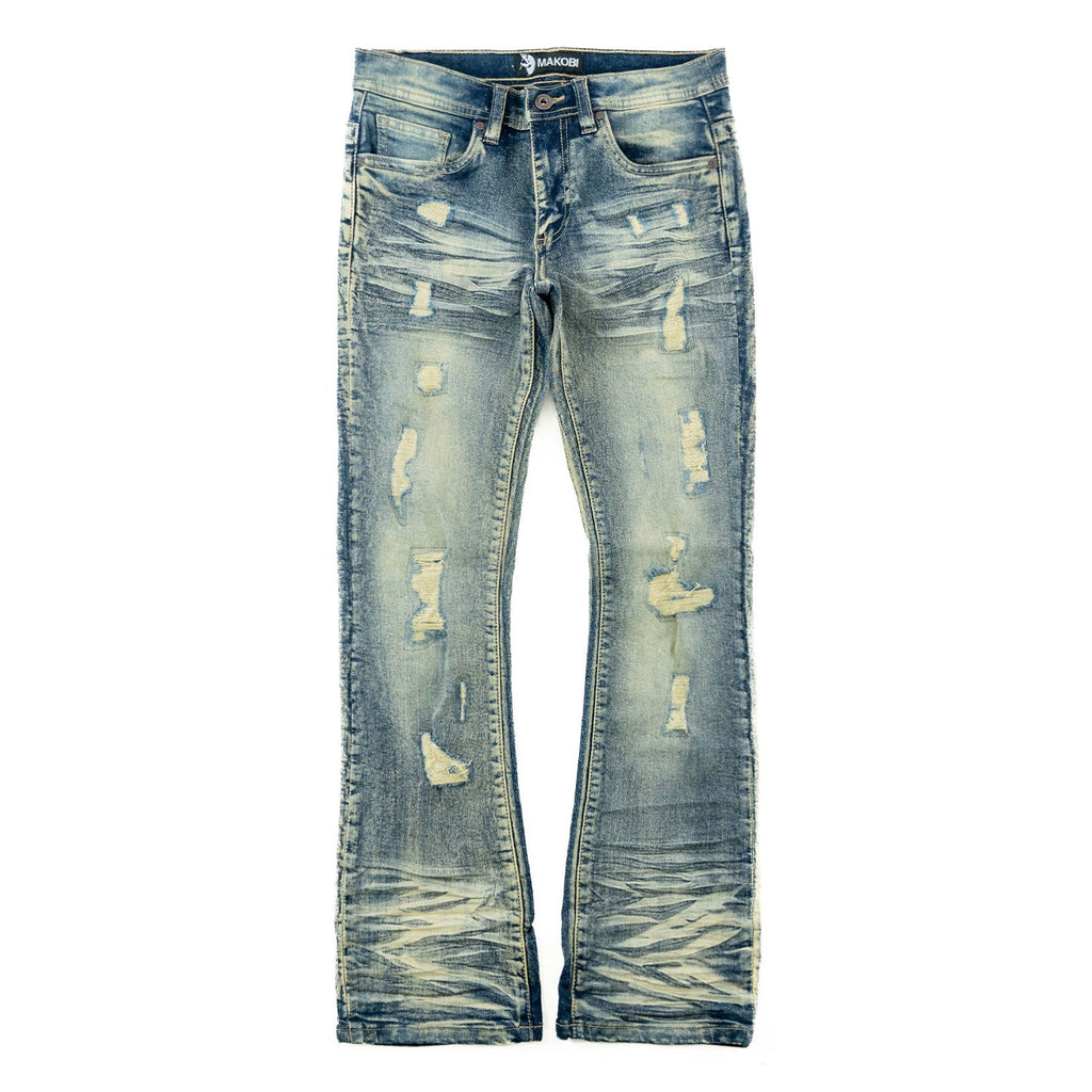 B1979 Jacob Stacked Jeans Kids -Dirt