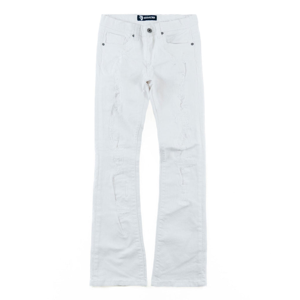 B1979 Jacob Stacked Jeans Kids - White