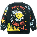 B4525 - Makobi KIDS Graffiti Stacked Fleece Set - Black