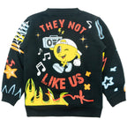 B4525 - Makobi KIDS Graffiti Stacked Fleece Set - Black
