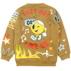 B4525 - Makobi KIDS Graffiti Stacked Fleece Set - Mocha