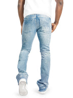 F1746 Amoto Stacked Pants - Light Wash