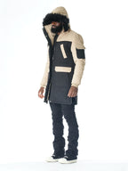 F7700 Apollo Long Quilted Jacket - Black