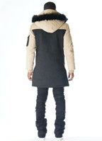 F7700 Apollo Long Quilted Jacket - Black