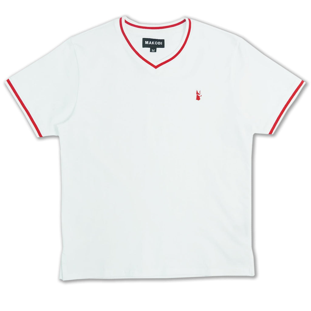 M300 V-Neck Top - White