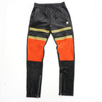 M4600 Greek Velour Set - Black/Red