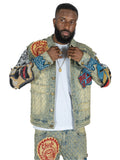 Denim Jacket F1055 Brave Heart - Dirt