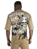 F132 Motion Sickness Cropped Tee - Mocha