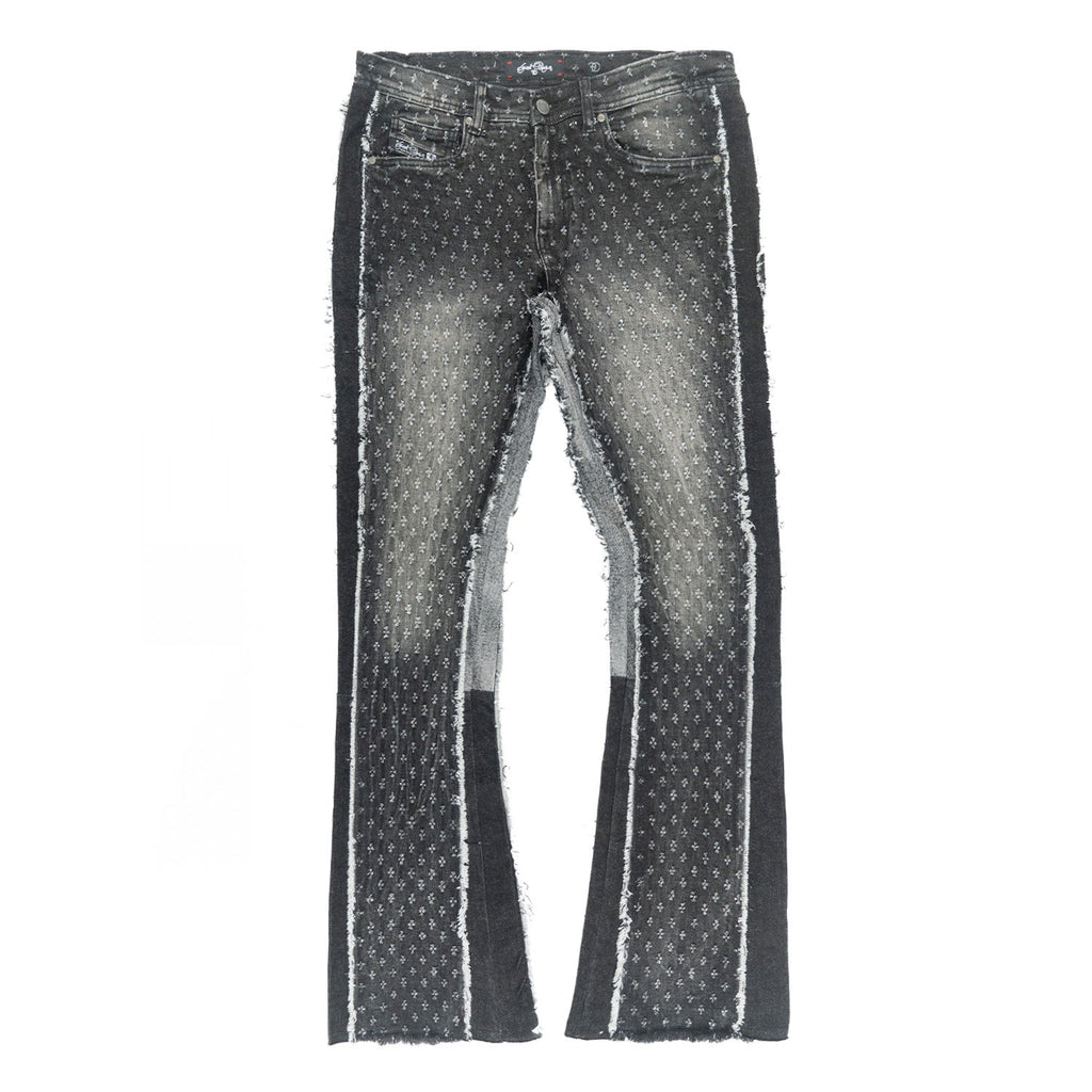 F1702 Phalon Stacked Jeans - Black