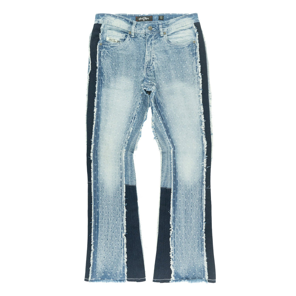 F1702 Phalon Stacked Jeans - Light Wash