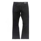 F1712 Alono Stacked Jeans - Black-Black