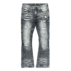 F1712 Alono Stacked Jeans - Black Wash