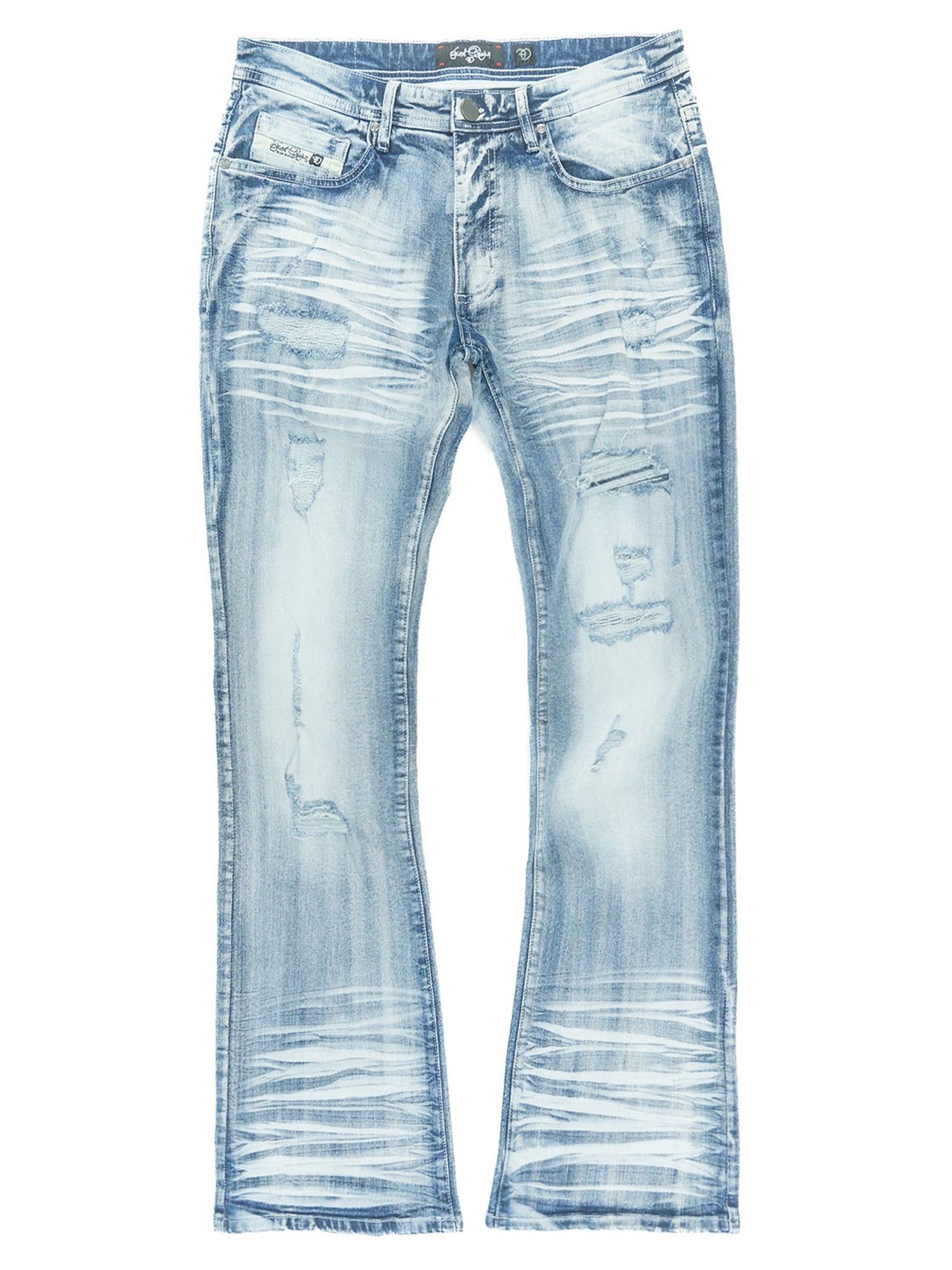 F1712 Alono Stacked Jeans - Light Wash