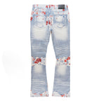 F1733 Amoto Stacked Pants - Light Wash