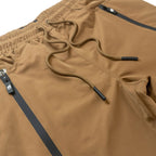 F1736 Zerelly Nylon Stacked Pants - Mocha