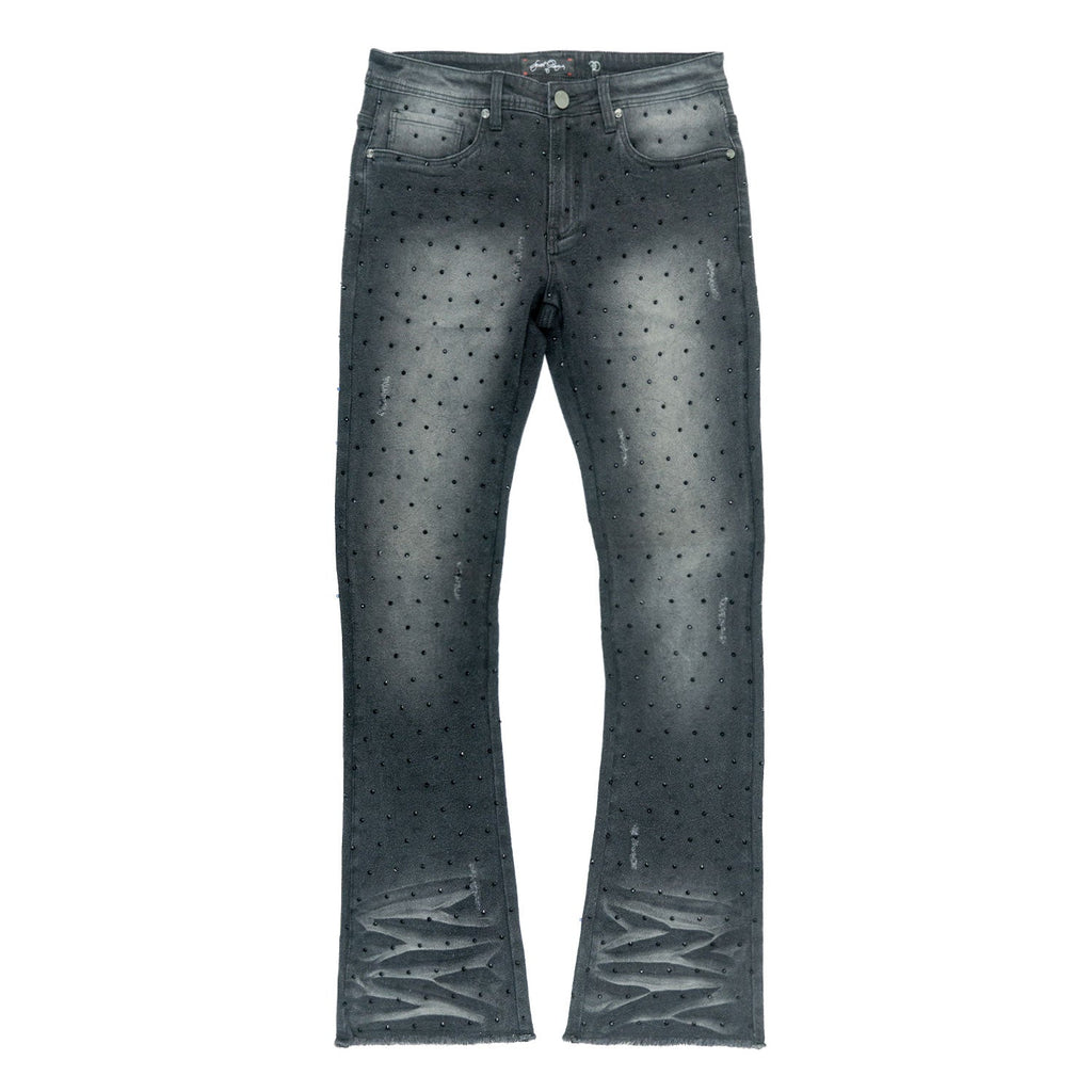 F1746 Amoto Stacked Pants - Black