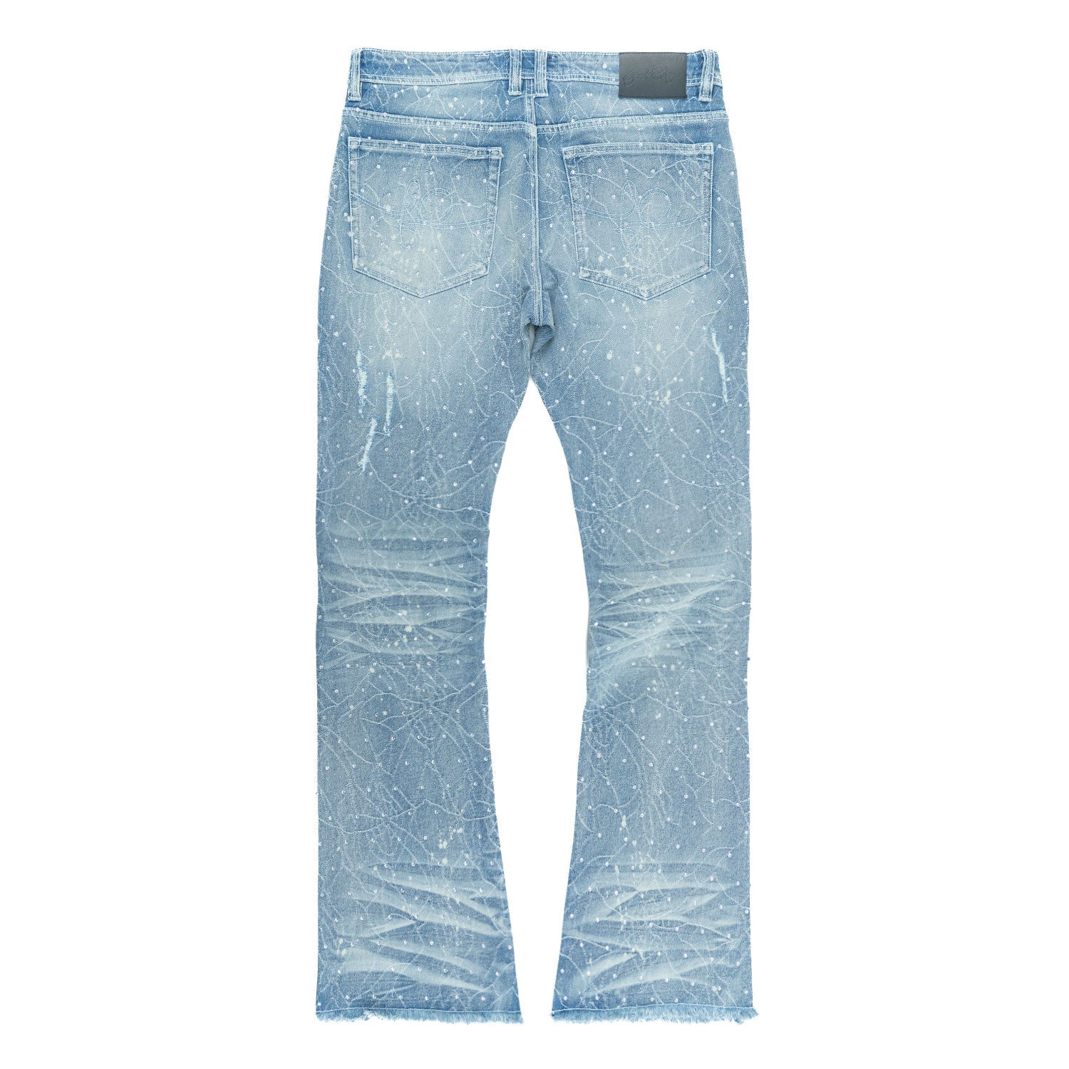 F1746 Amoto Stacked Pants - Light Wash
