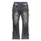 F1757 Moretti Stacked Pants - Black