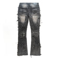 F1757 Moretti Stacked Pants - Black