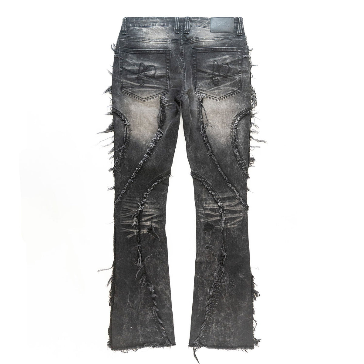 F1757 Moretti Stacked Pants - Black
