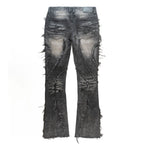 F1757 Moretti Stacked Pants - Black
