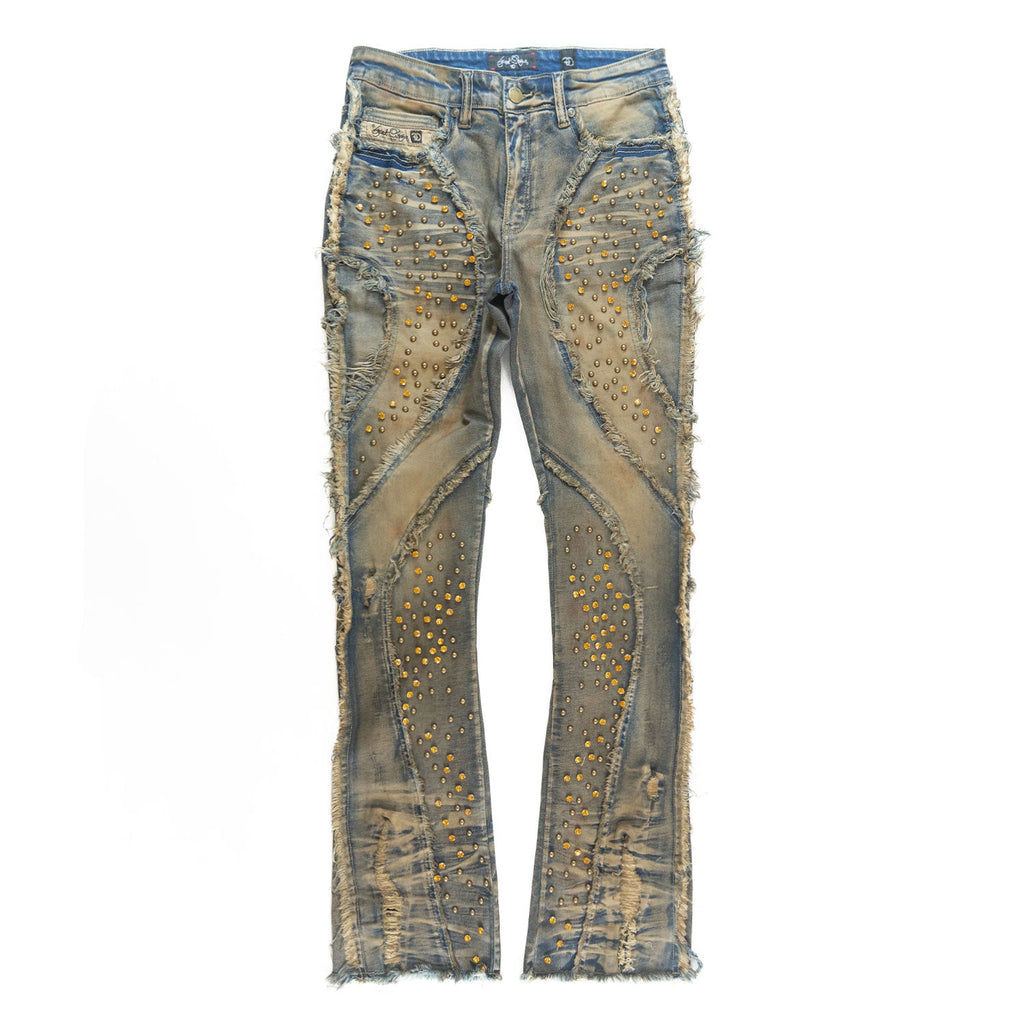 F1757 Moretti Stacked Pants - Vintage