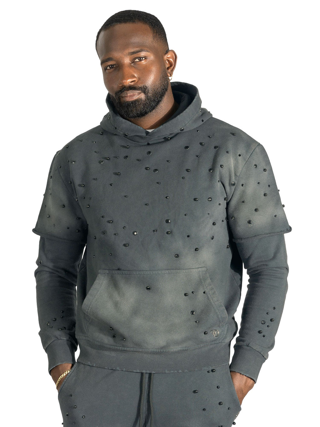 F187 Bellucci Hoodie Set - Black