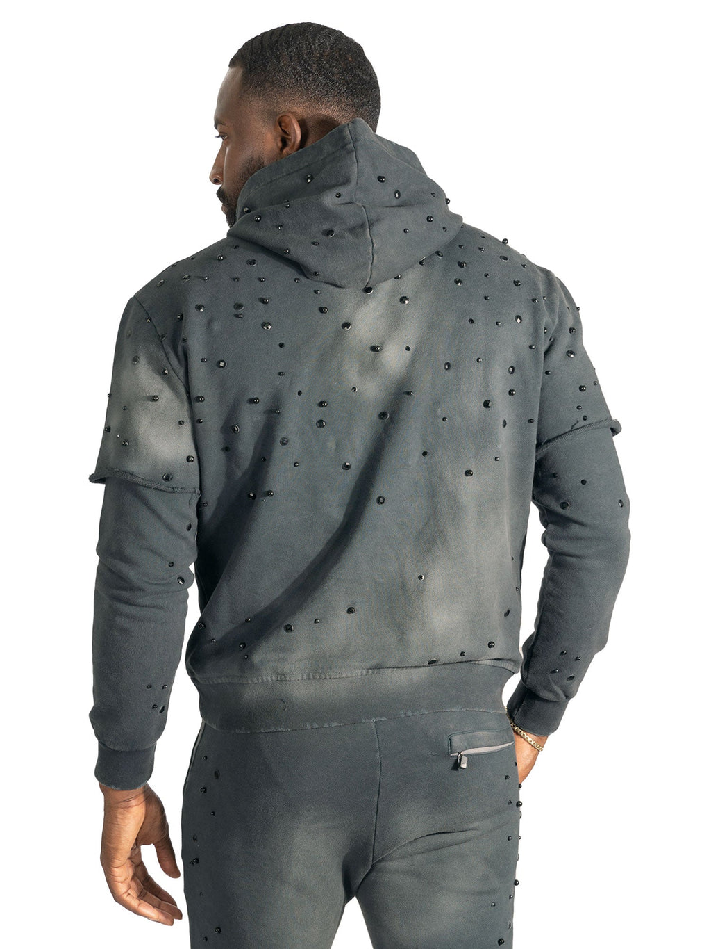 F187 Bellucci Hoodie Set - Black