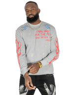 F4120 Toxic World Crewneck Sweatshirt - Gray