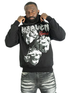 F4171 Heaven Pull Over Hoodie - Black