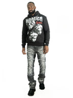 F4171 Heaven Pull Over Hoodie - Black