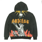 F4171 Heaven Pull Over Hoodie - Black