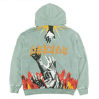 F4171 Heaven Pull Over Hoodie - Gray