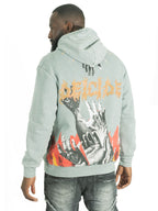 F4171 Heaven Pull Over Hoodie - Gray
