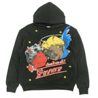 F4173 Sinners Over Size Hoodie - Black