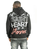 F4173 Sinners Over Size Hoodie - Black