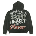 F4173 Sinners Over Size Hoodie - Black