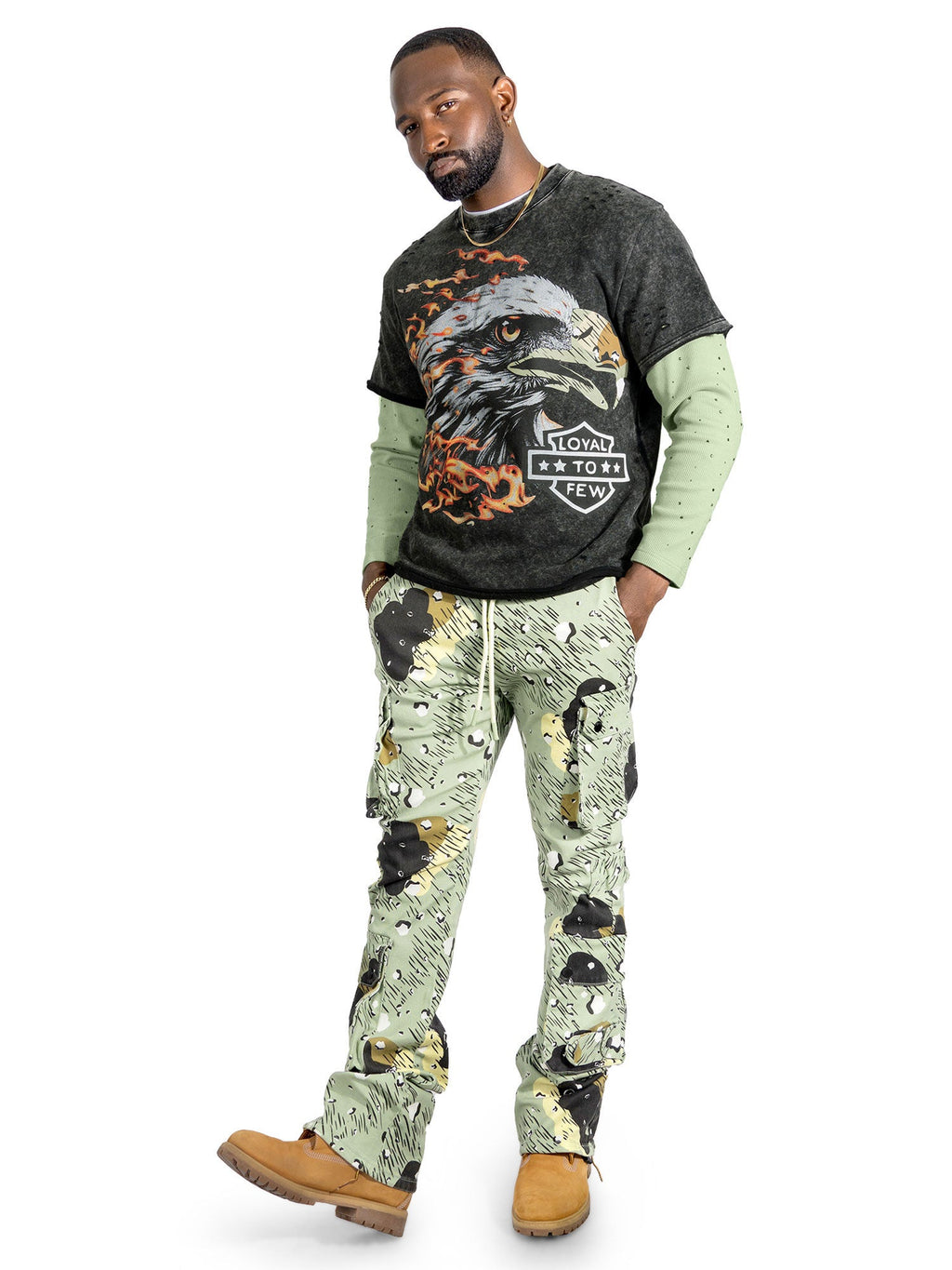 F4225 "Loyal To Few" Long Sleeves - Olive
