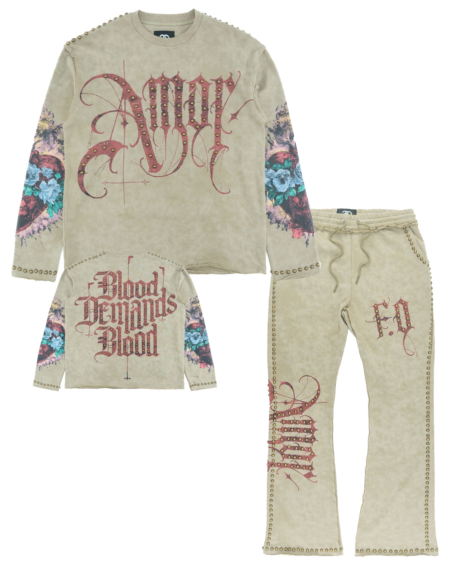 F4226 Amor Jogging Set - Khaki