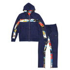 F5220 Alonzo Suede Reversible Set - Navy