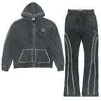 F5245 Blind Faith Hoodie Set - Black