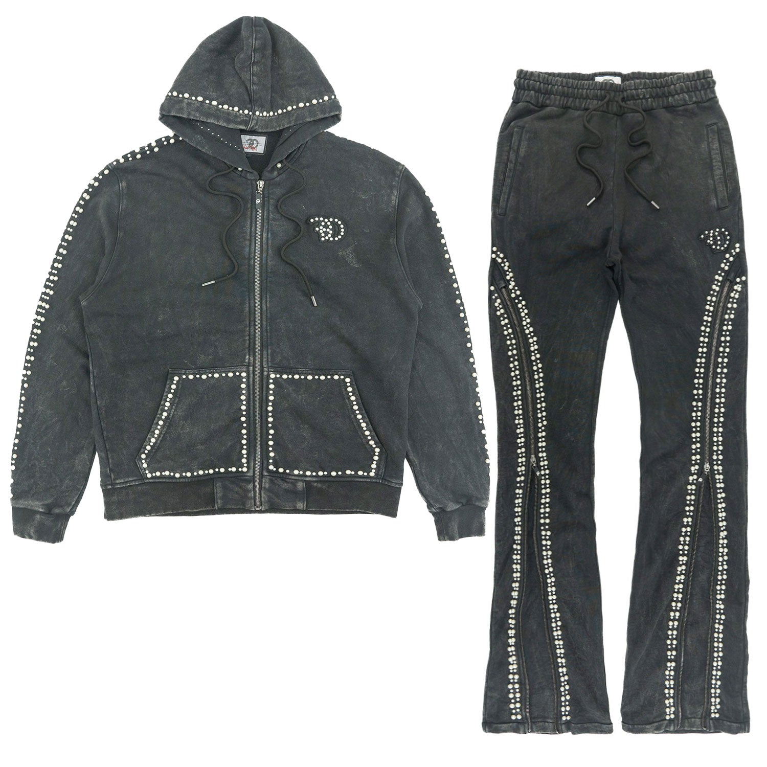 F5245 Blind Faith Hoodie Set - Black