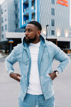 F5245 Blind Faith Hoodie Set - Blue