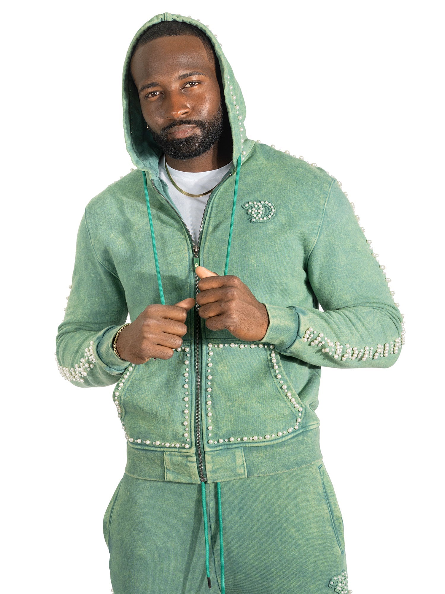 F5245 Blind Faith Hoodie Set - Green