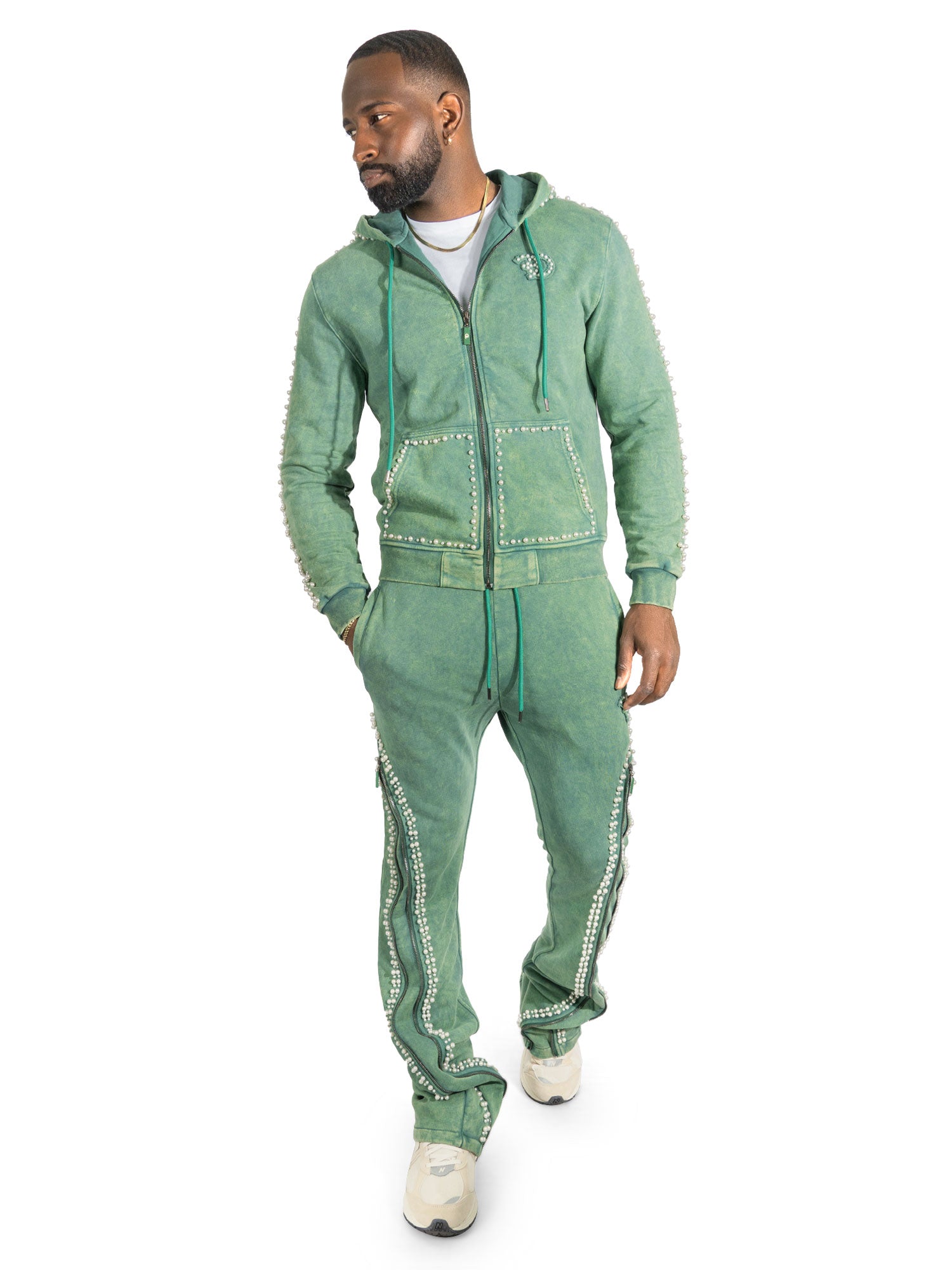 F5245 Blind Faith Hoodie Set - Green