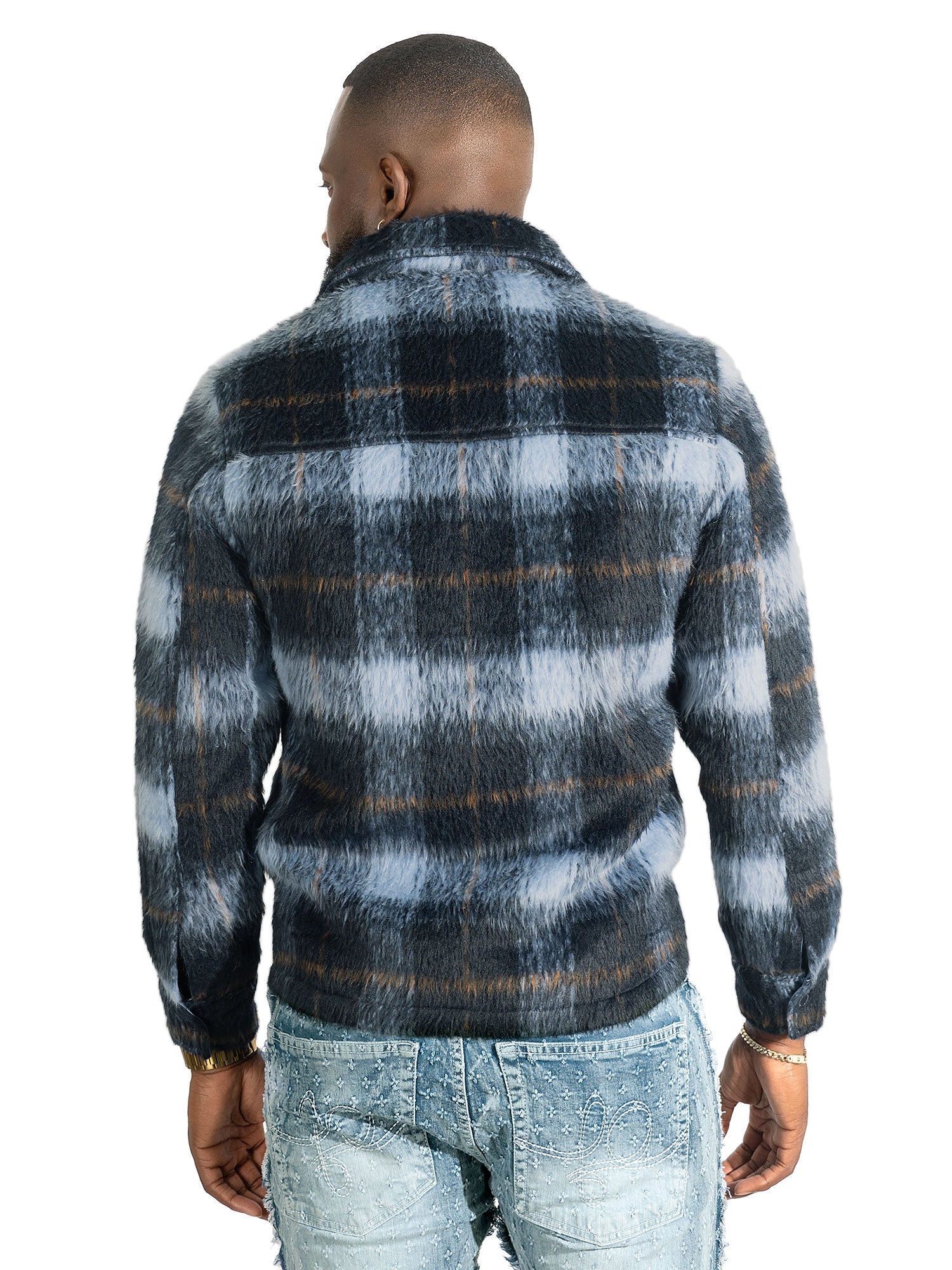 M1058 Gabana 26 Wool Shacket - Navy