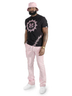 M138 Prestige Tee - Black.Pink