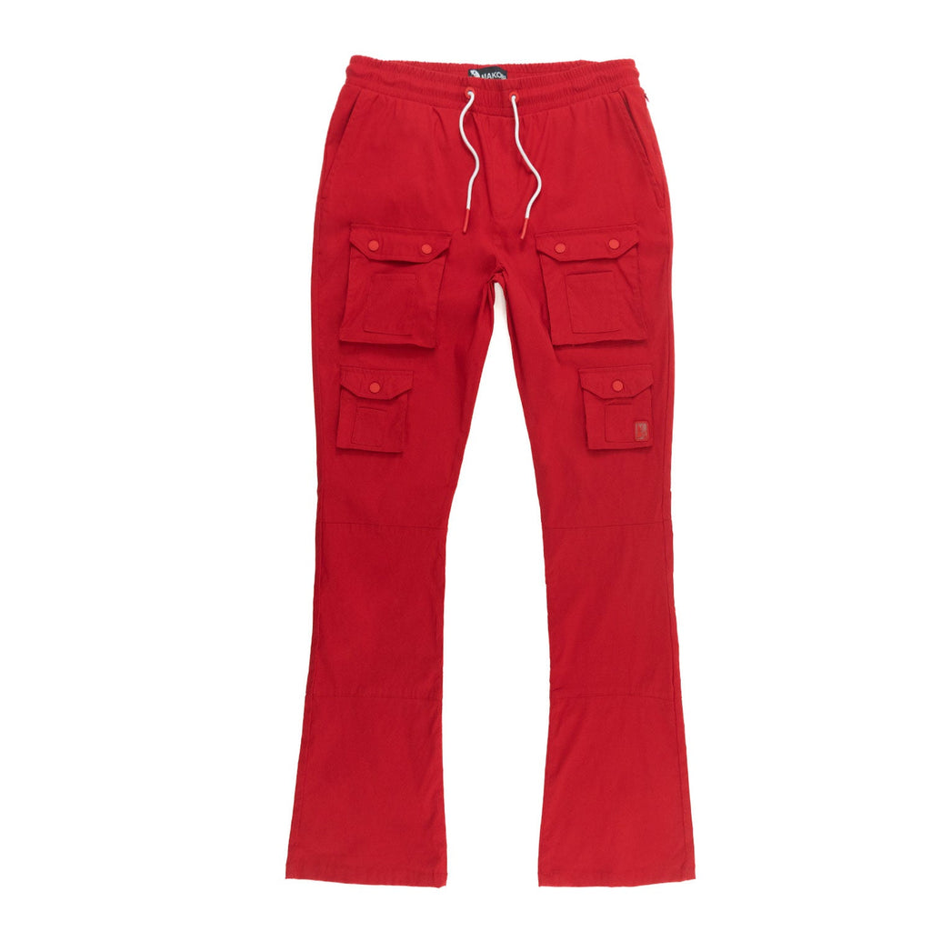 M1633 Colton 34” Stack Nylon/Spandex Sweat Pants - Red